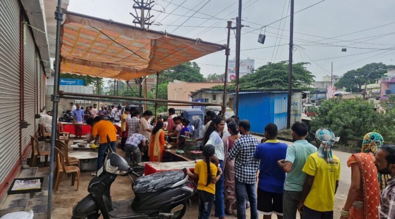 राजधानी के कलिंगनगर में भंडारा शुरू