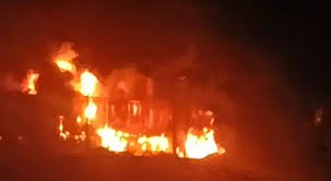 सेमरा रीसाइक्लिंग प्लांट में आग से लाखों का नुकसान