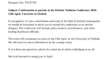 लंदन में आयोजित होलिस्टिक मेडिसिन कॉन्फ्रेंस में शामिल होंगे डॉक्टर उत्कर्ष त्रिवेदी