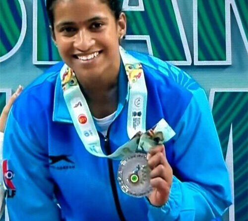 एशियाई वेटलिफ्टिंग चैंपियनशिप में छत्तीसगढ़ की ज्ञानेश्वरी यादव ने जीता सिल्वर और कांस्य पदक