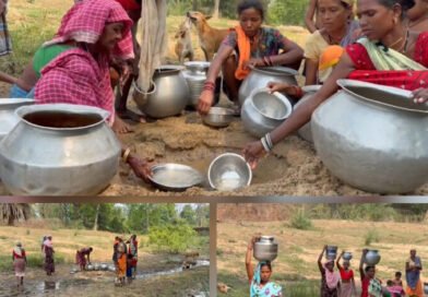 कौशलनार के ग्रामीण नाले का पानी पीने को मजबूर